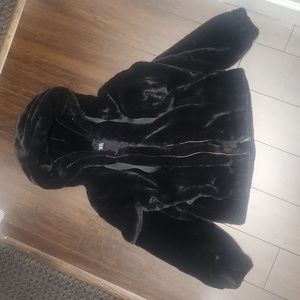 Zara Faux Fur Hooded Jacket